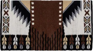 Mustang Good Medicine Reining Glory Show Saddle Blanket Brown and Black 38in x34in