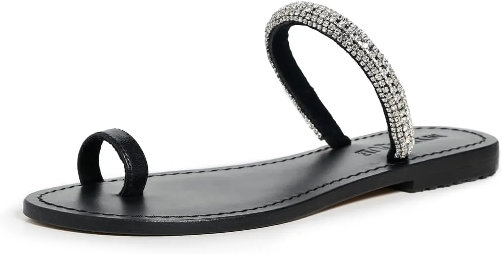 Mystique Women's Embellished Toe Ring Sandals