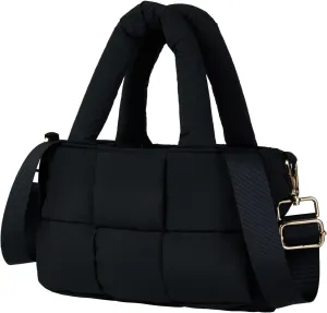 NAARIIAN Puffer Tote Bag Small Women's Satchel handbag Cross body Shoulder bag Woven Puffy Purse