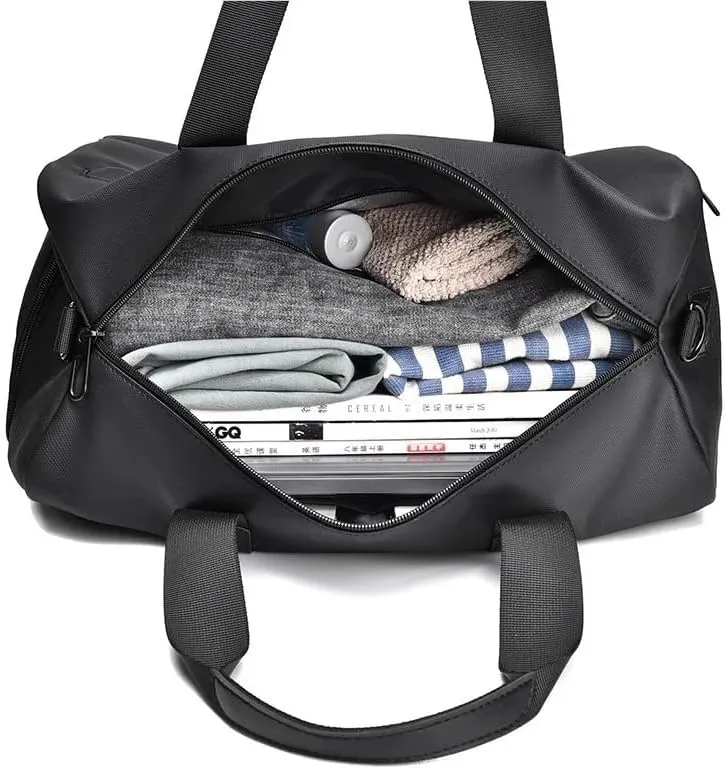 New Large Capacity Yoga Gym Bag Waterproof Women Swimming Outdoor Sports Bags Multifunction Hand Travel Duffle(Gray)