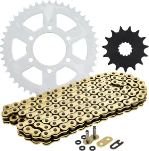 NICHE Drive Sprocket Chain Combo for Kawasaki Vulcan S Front 15 Rear 46 Tooth 520V-X X-Ring 120 Links