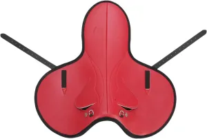 Non Slip Shock Absorbing Horse Saddle Pad - Comfortable Protective Cushion for Riding Competitions - Red