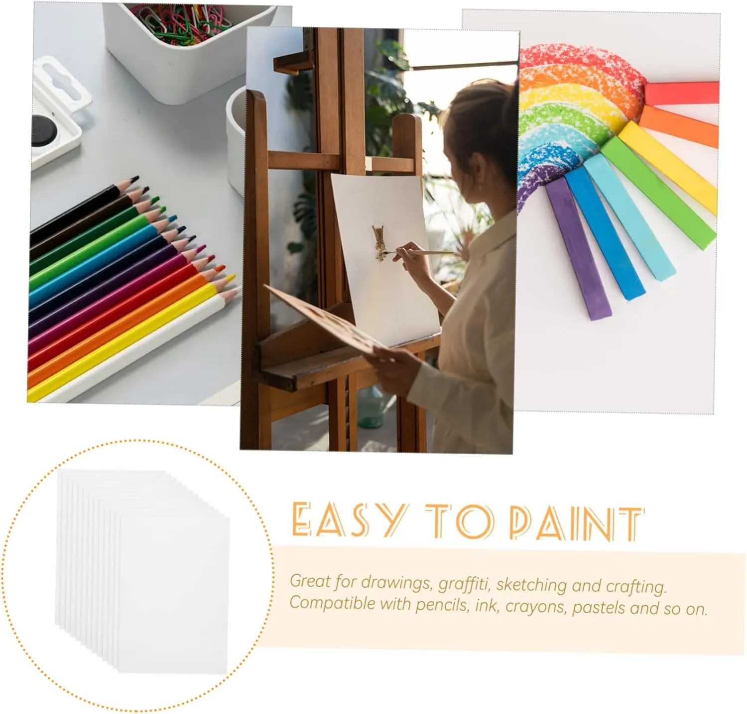 NUOBESTY Sketch Sheets for Artists Pencil Paper Painting Paper Smooth Surface for Boys and Girls Drawing