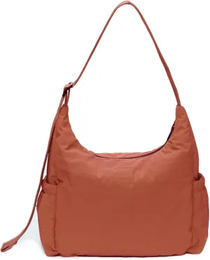 Nylon Hobo Crossbody Bags Lightweight Shoulder Bag Casual Work Travel Handbags 2025 Trendy with Adjustable Quilted Strap