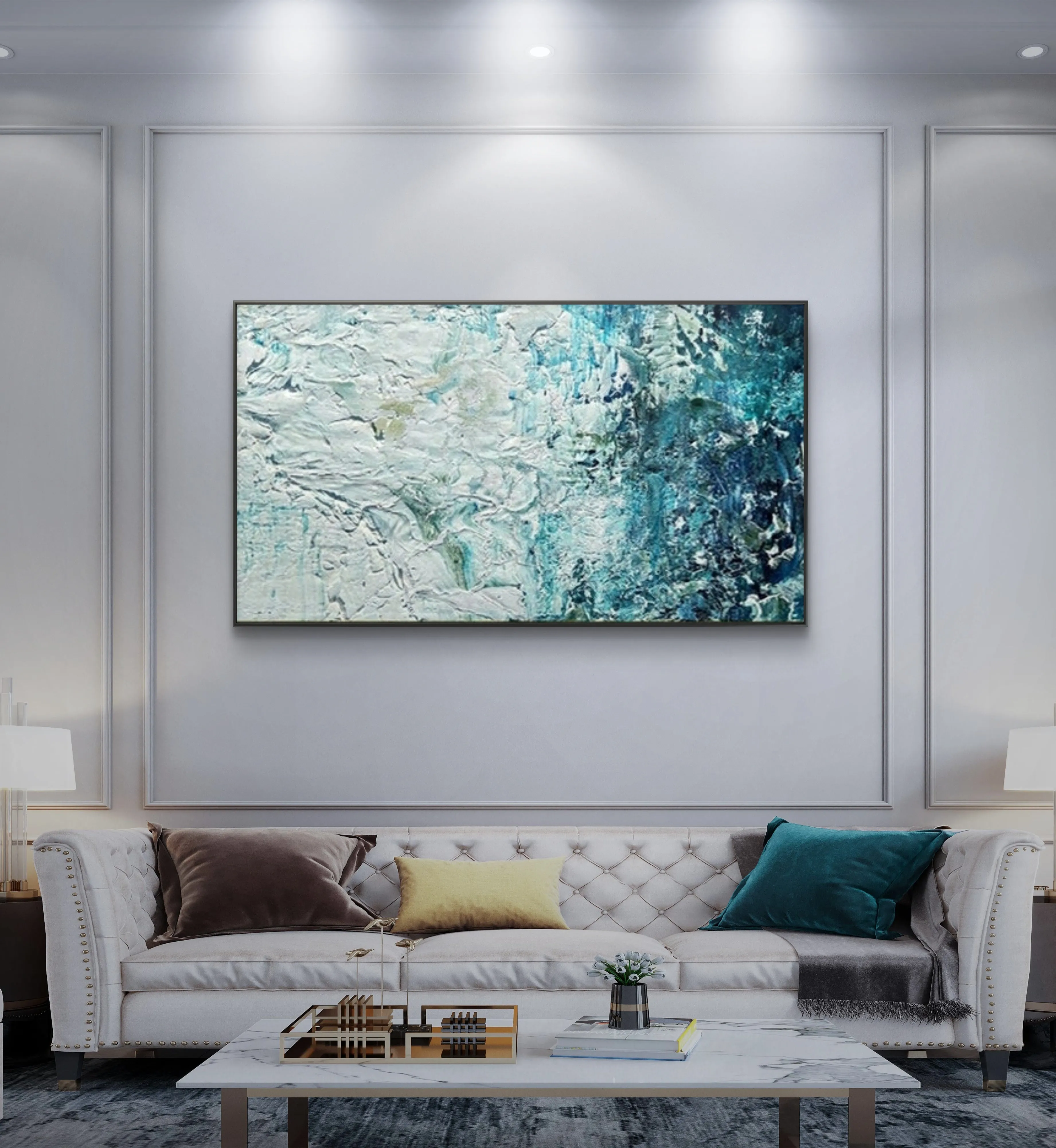 Ocean Wave 100% Hand Painted Heavy Textured Art