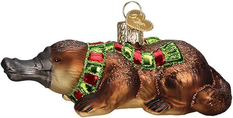 Old World Christmas Platypus Glass Ornament Free Box 12578 New