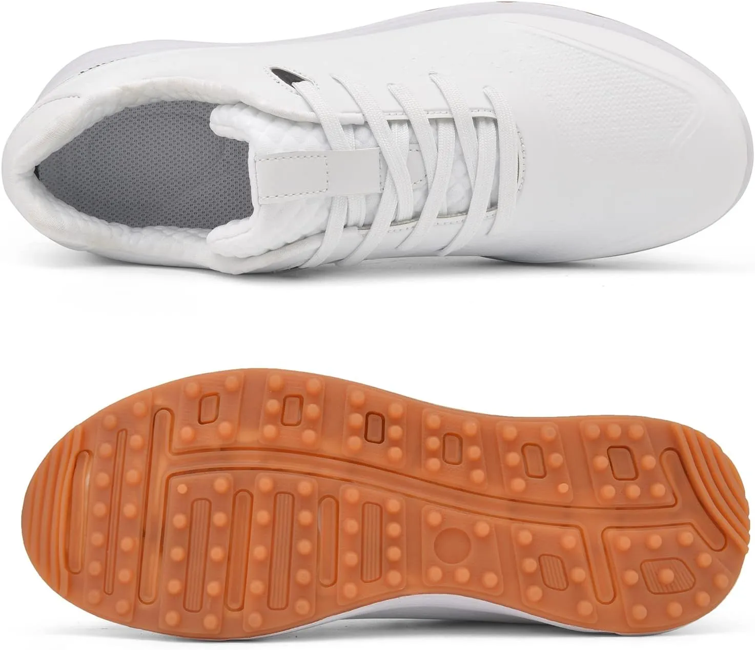 ONAIC Golf Shoes Womens Wide Fitting Casual Waterproof Sneakers Breathable Spikeless Trainers Big Size