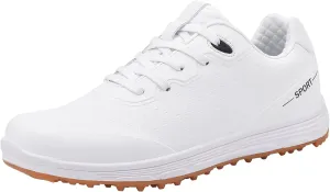 ONAIC Golf Shoes Womens Wide Fitting Casual Waterproof Sneakers Breathable Spikeless Trainers Big Size