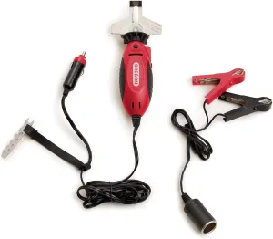 Oregon 12V Sure Sharp Handheld Electric Chainsaw Chain Grinder/Sharpener, 2-in-1 Saw Chain Sharpening & Maintenance Tool, 16′ Cable (575214)