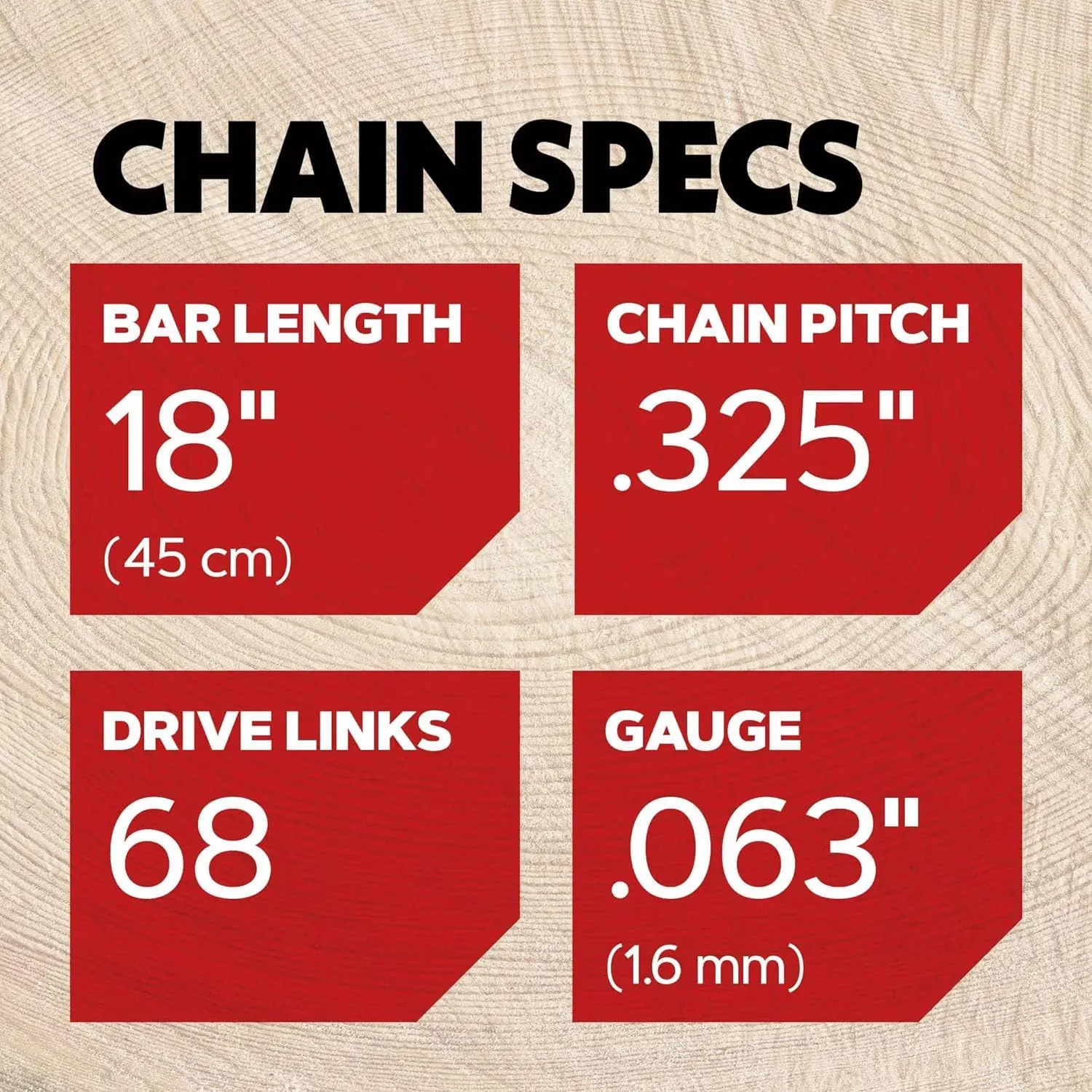 Oregon (Pack of 3) V68 PowerCut Chainsaw Chain for 18-Inch Bar, 68 Drive Links, .325" Pitch, .063" Gauge, Fits Stihl (22LPX068G),Grey
