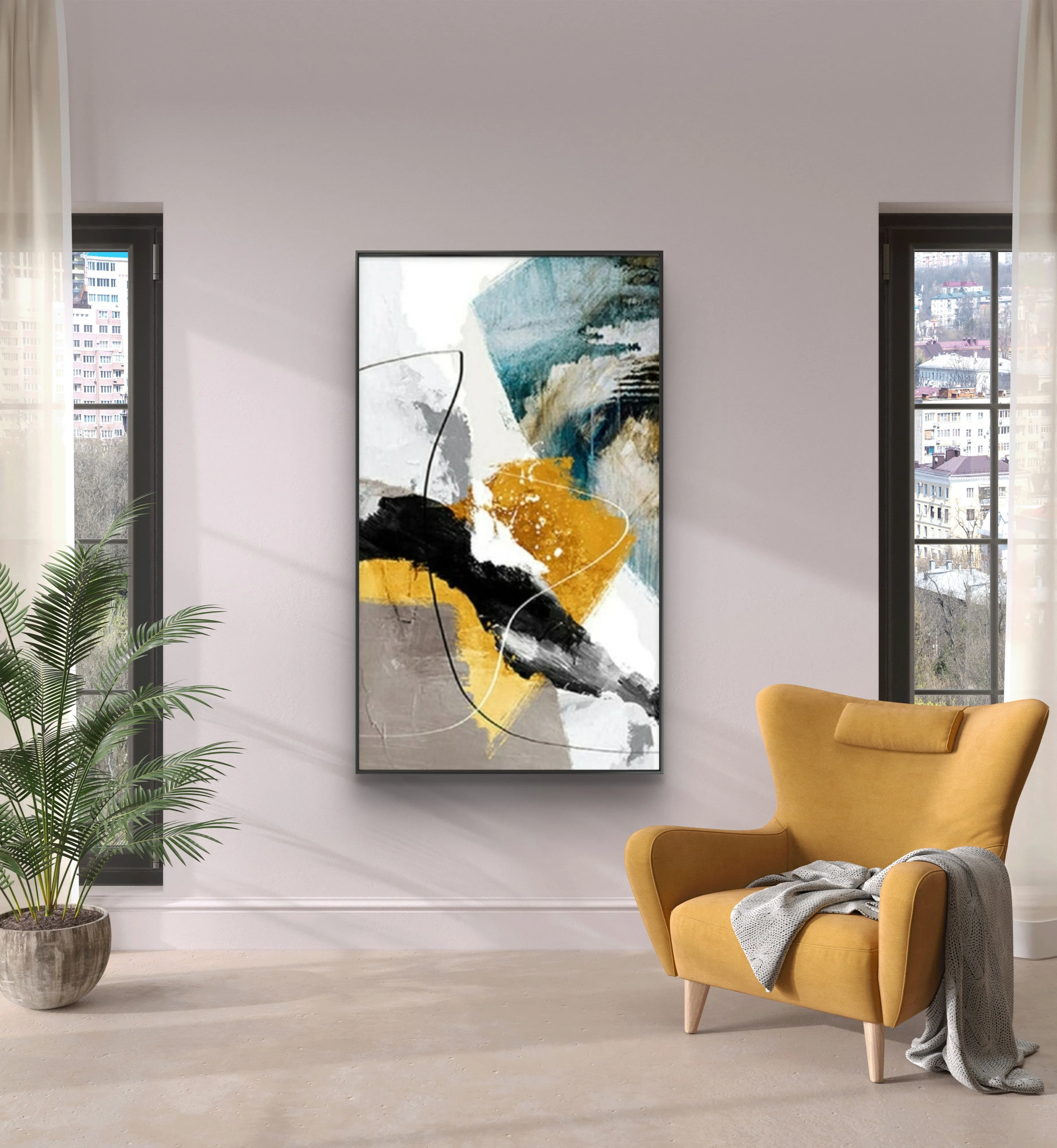 Original Bright Colours Textured Abstract Painting
