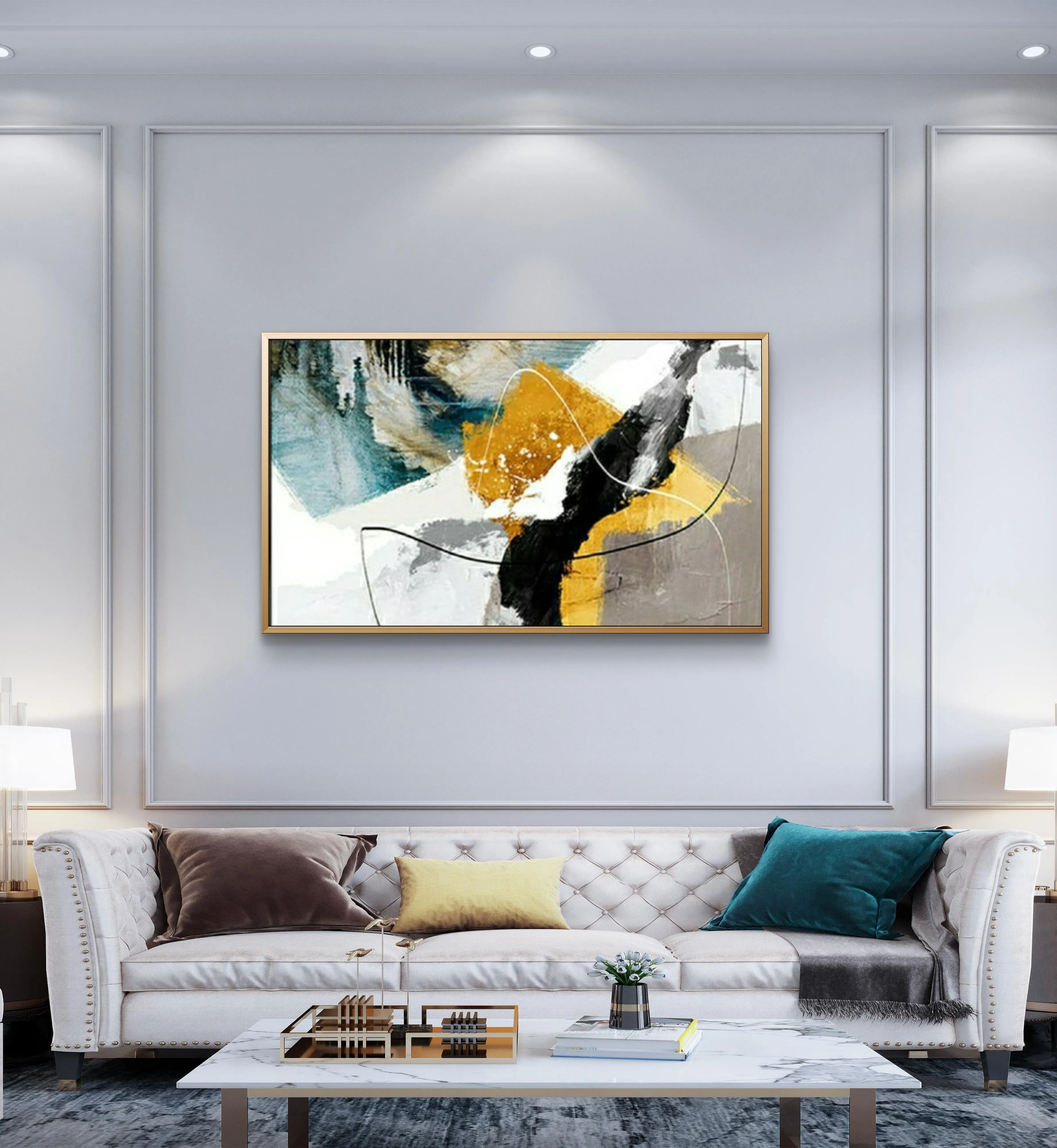 Original Bright Colours Textured Abstract Painting