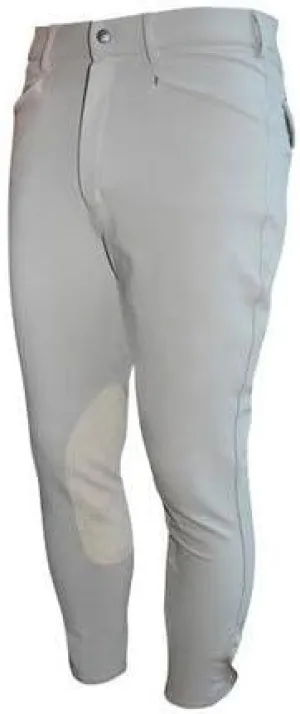Ovation Mens Euroweave Knee Patch Breech 40L White