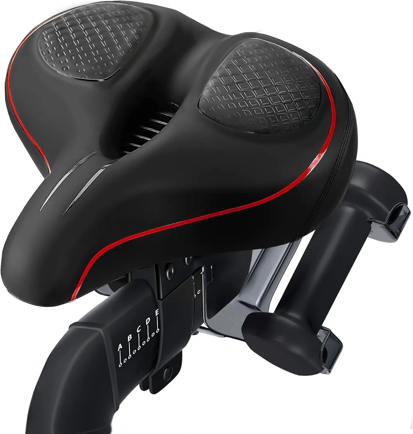 Oversized Bike Seat for Peloton Bike & Bike Plus, Comfort Exercise or Road and Electric Bike Seat Cushion Extra Wide, Bike Saddle Replacement for Women & Men, Accessory for Bikes