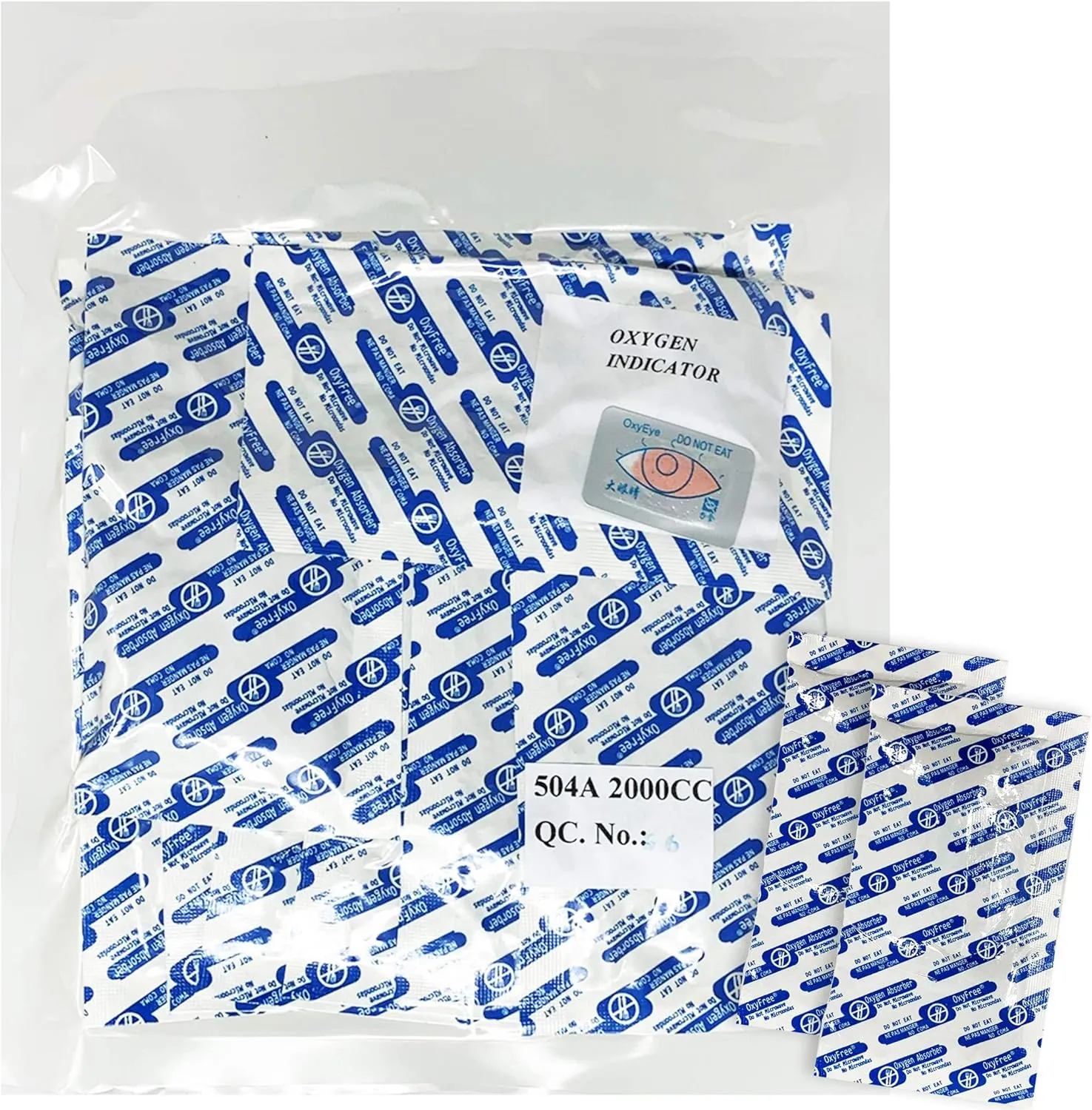 Oxygen Absorbers 2000cc for Mylar Bags or Vacuum Sealer Bag Food Storage - Qty 10
