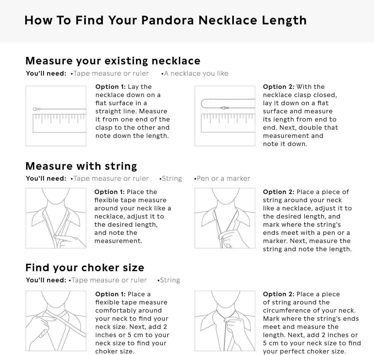 PANDORA Iconic Snake Chain Charm Necklace 590742HV