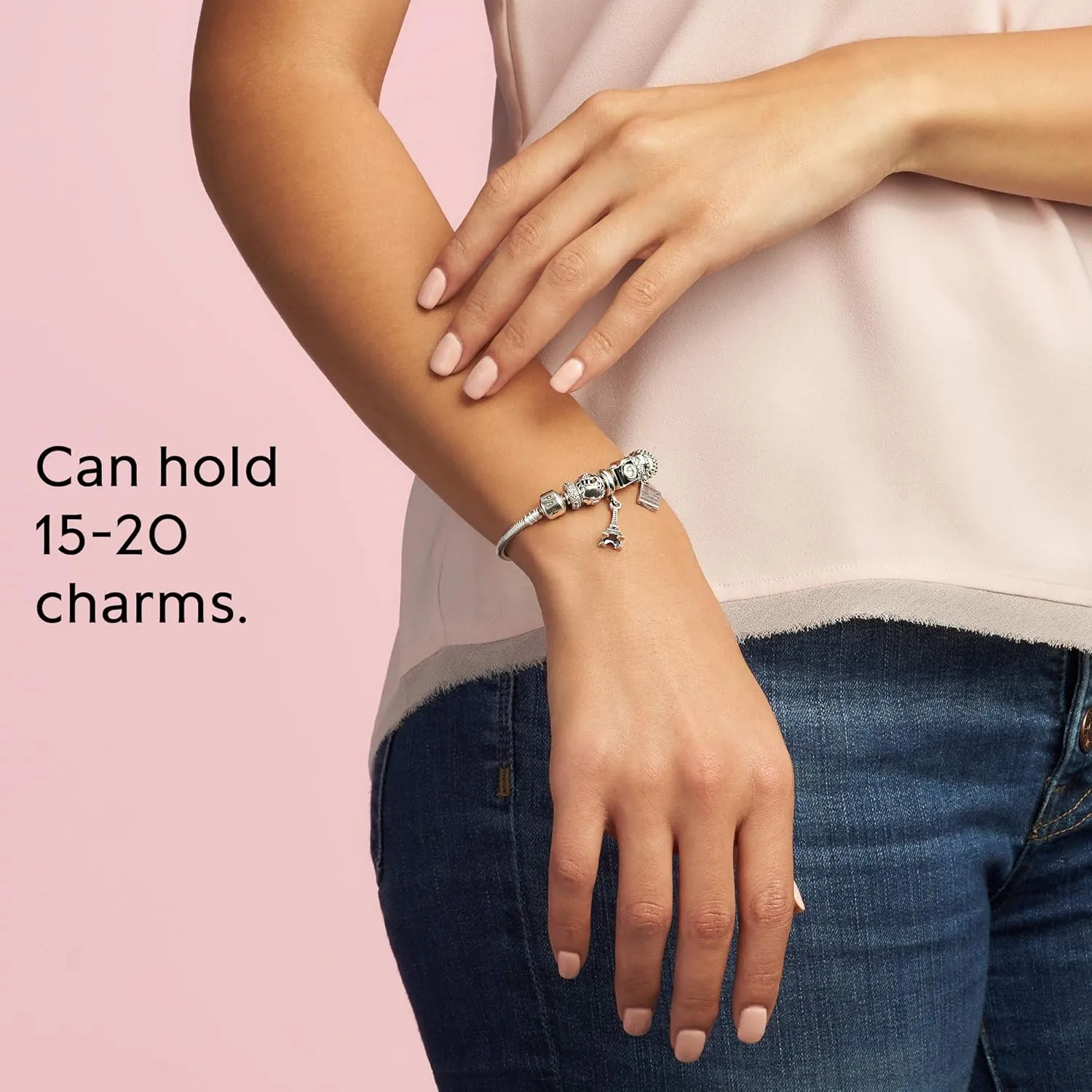 Pandora Moments Barrel Clasp Snake Chain Bracelet - Gold Bracelet for Women - 14K Gold - With Gift Box