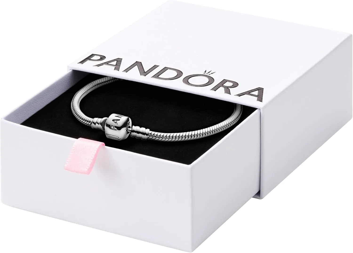 Pandora Moments Barrel Clasp Snake Chain Bracelet - Gold Bracelet for Women - 14K Gold - With Gift Box