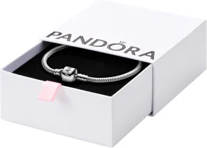 Pandora Moments Barrel Clasp Snake Chain Bracelet - Gold Bracelet for Women - 14K Gold - With Gift Box