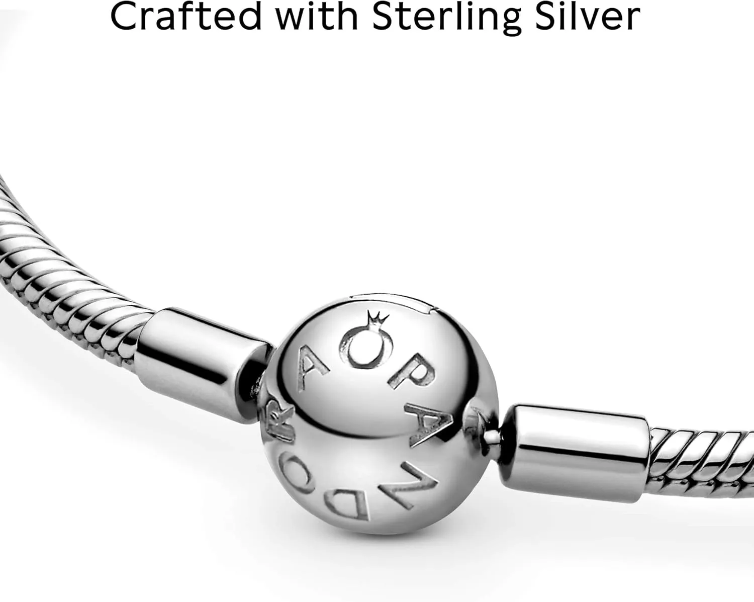 Pandora Moments Snake Chain Bracelet - Compatible Moments Charms - Bracelet for Women - Gift for Her - With Gift Box