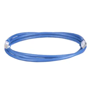 Panduit UTP6AX10BU Cat 6A 24 AWG UTP Copper Patch Cord, 10 ft, Blue (Pack of 1)