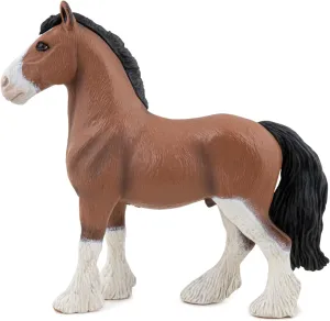 Papo 51571- Figure - Clydesdale Horse, Multicolor