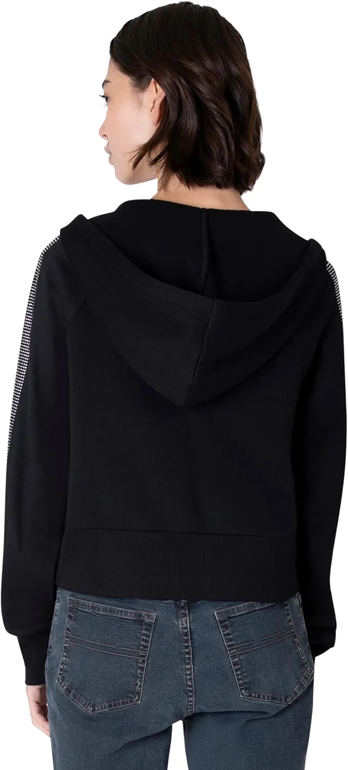 Paris Hilton Women's Sporty Embellished Sweatshirt Hoodie