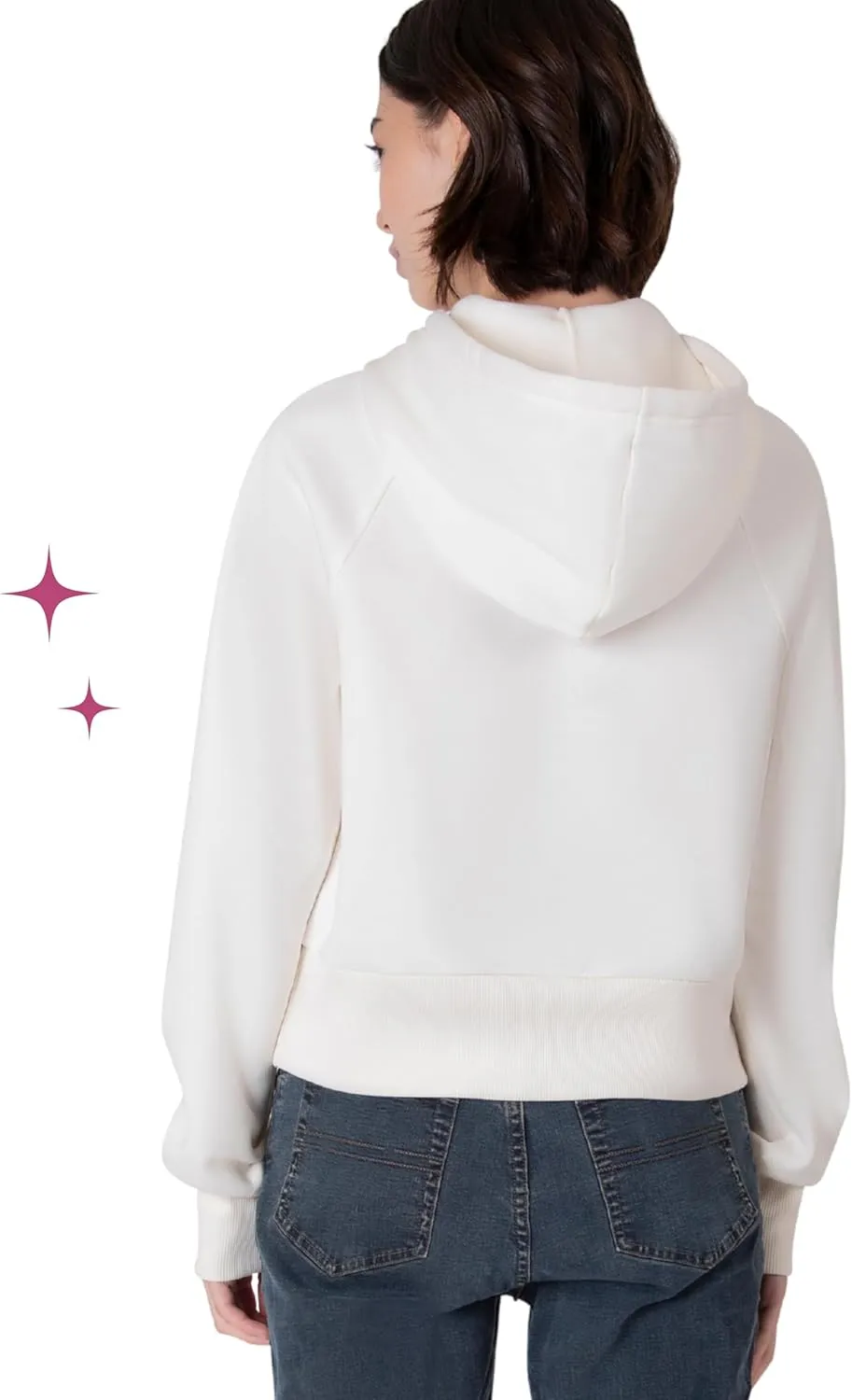 Paris Hilton Women's Sporty Embellished Sweatshirt Hoodie
