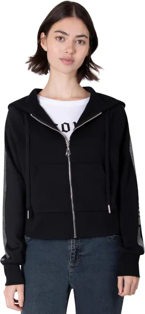 Paris Hilton Women's Sporty Embellished Sweatshirt Hoodie