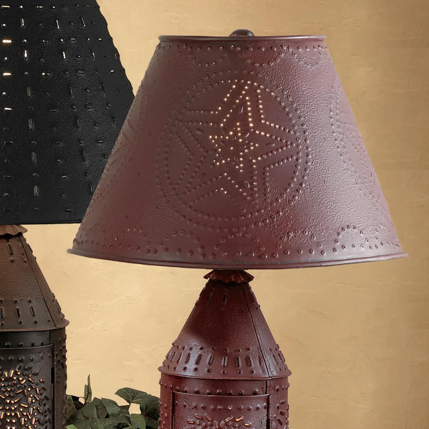 Park Designs Metal Star Shade - 12" - Red