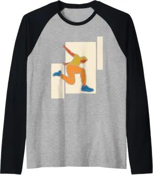 Parkour I Graffiti I Acrobatics Athletes Freerun Raglan Baseball Tee