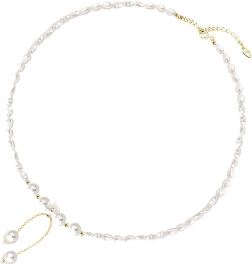 Pearl Necklace 925 Silver Magnolia Pearl Pendant Pearl Necklace Light Luxury Clavicle Chain For Women Pearl Necklaces For Women