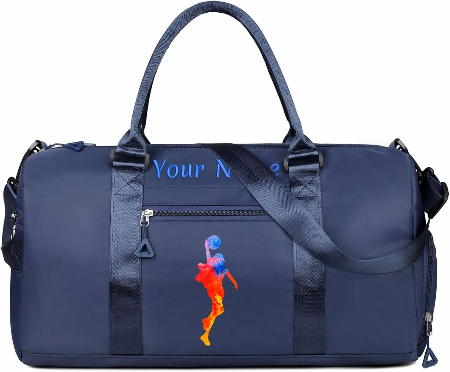 Personalized Dance Duffle Bag with Name Text Photo for Women Girls Custom Ballet Sport Gym Travel Bags Customized Dry Wet Separated Overnight Weekend Bag Gifts