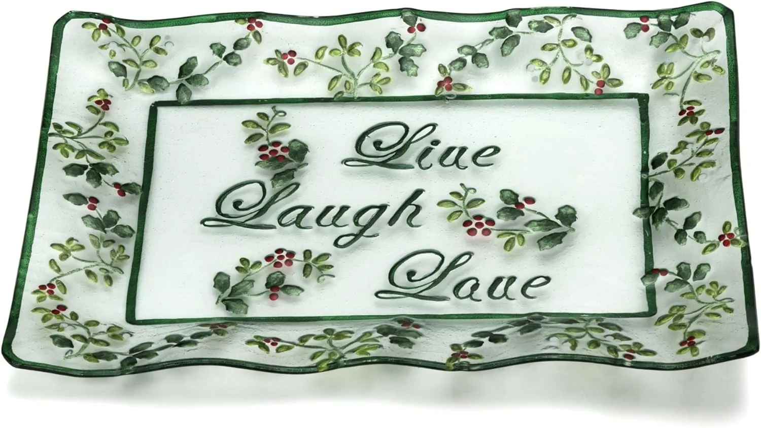 Pfaltzgraff Winterberry Live Laugh Love Hand-Painted Platter (17-1/4-Inch)