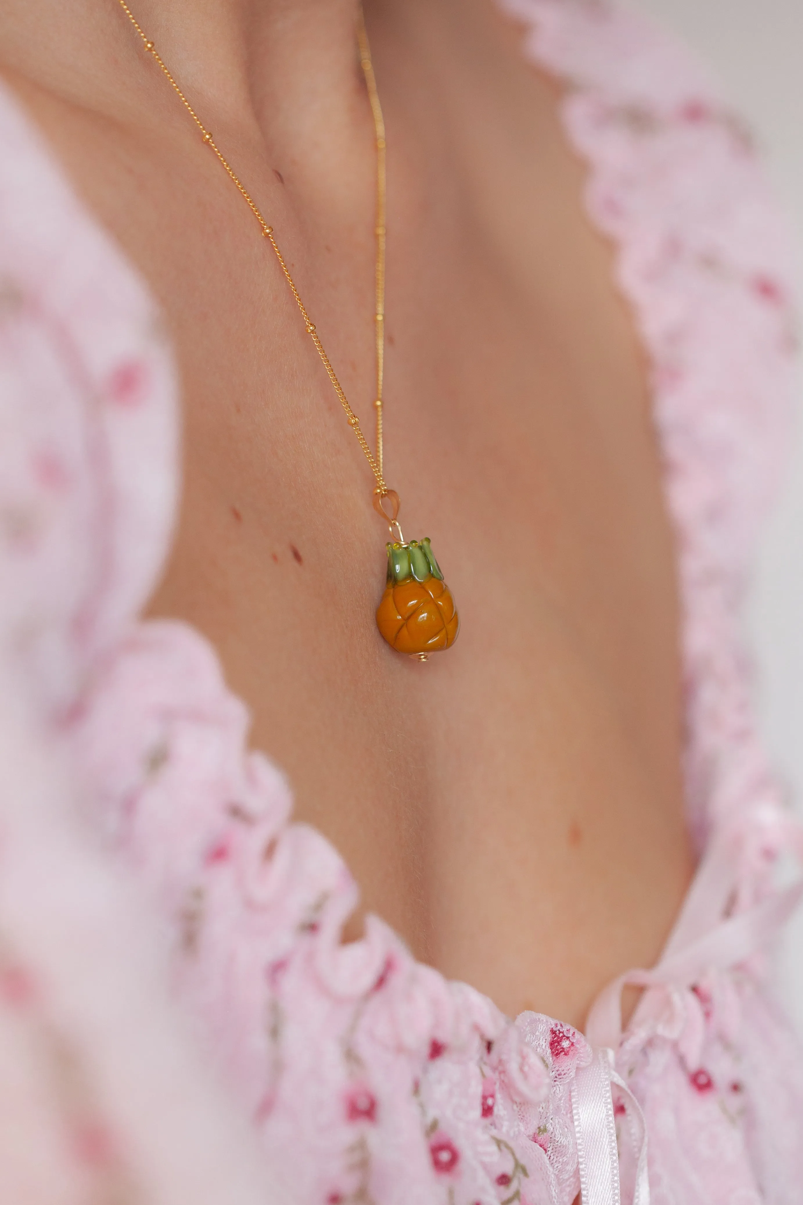 Pineapple Charm Necklace