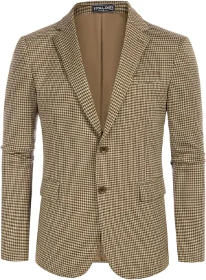 PJ Paul Jones Men's Herringbone Blazer Jacket Lightweight Casual Knit Sport Coat