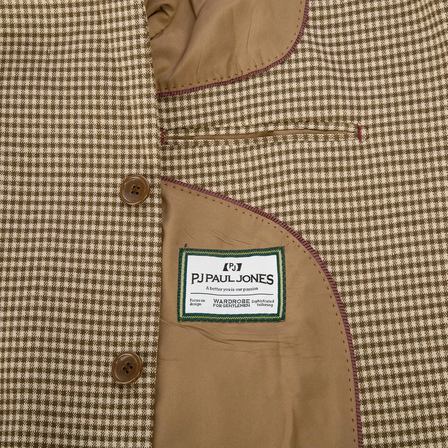 PJ Paul Jones Men's Herringbone Blazer Jacket Lightweight Casual Knit Sport Coat