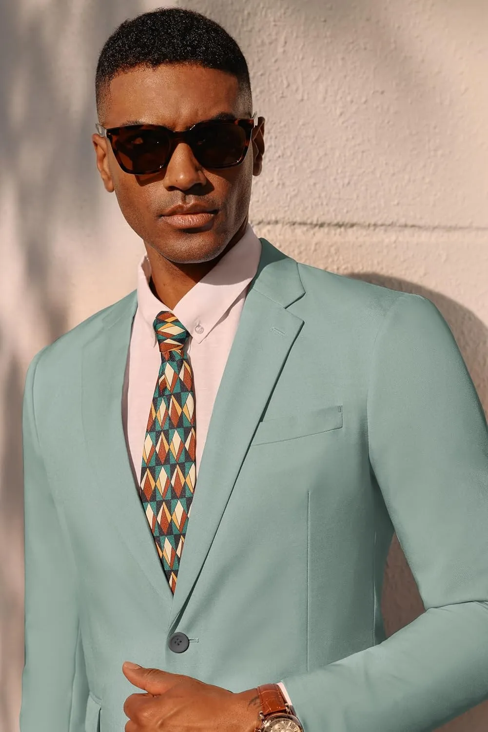 PJ PAUL JONES Men's Lightweight Sport Coat Casual One Button Blazer Breathable Sportcoat