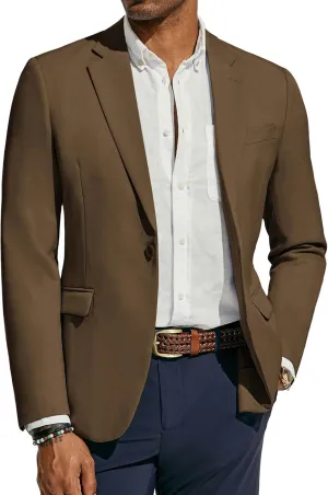 PJ PAUL JONES Men's Lightweight Sport Coat Casual One Button Blazer Breathable Sportcoat