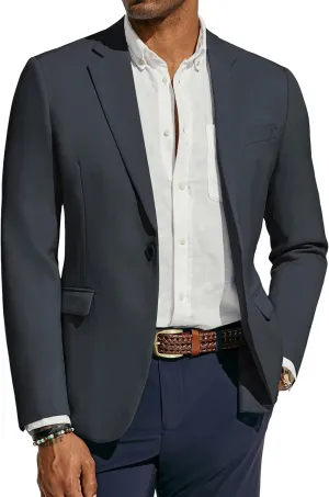 PJ PAUL JONES Men's Lightweight Sport Coat Casual One Button Blazer Breathable Sportcoat