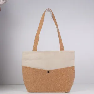 Plain cork Cotton Bag