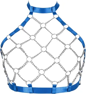 Plus size Large size Bra Body chain gothic harness for women Plump Lingerie cage Punk Festival Rave belt Halloween