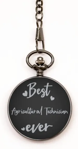 Pocket Watch, Engraved Pocket Watch, Best Agricultural Technician Ever, Pocket Watch for Agricultural Technician, Gifts for Agricultural Technician, Pocket Watch with Chain, Pocketwatch