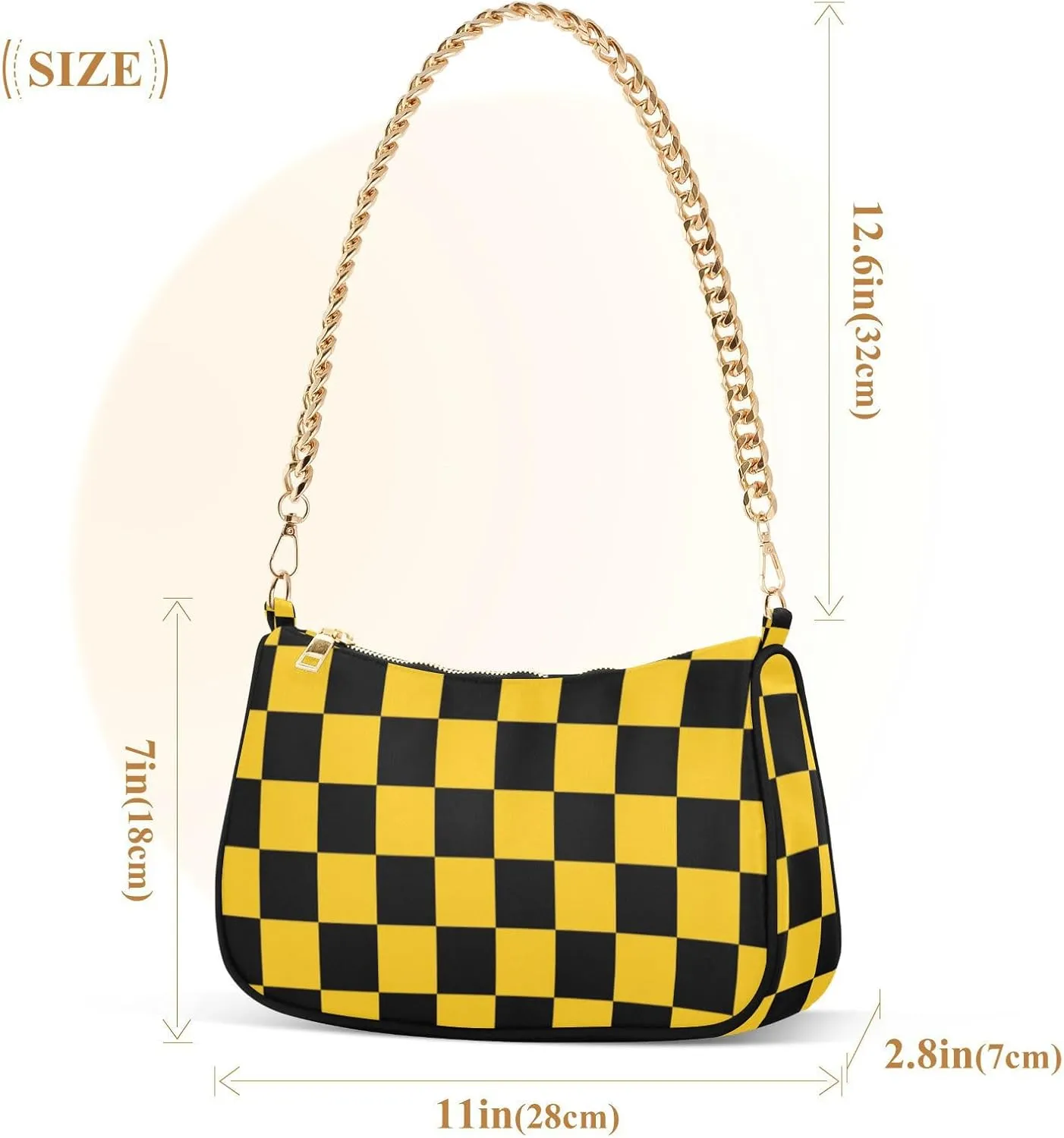 Polka Dot Red Shoulder Bag for Women Small Purse Chain Clutch Mini Purse with Chain Strap for Women Girlfriend