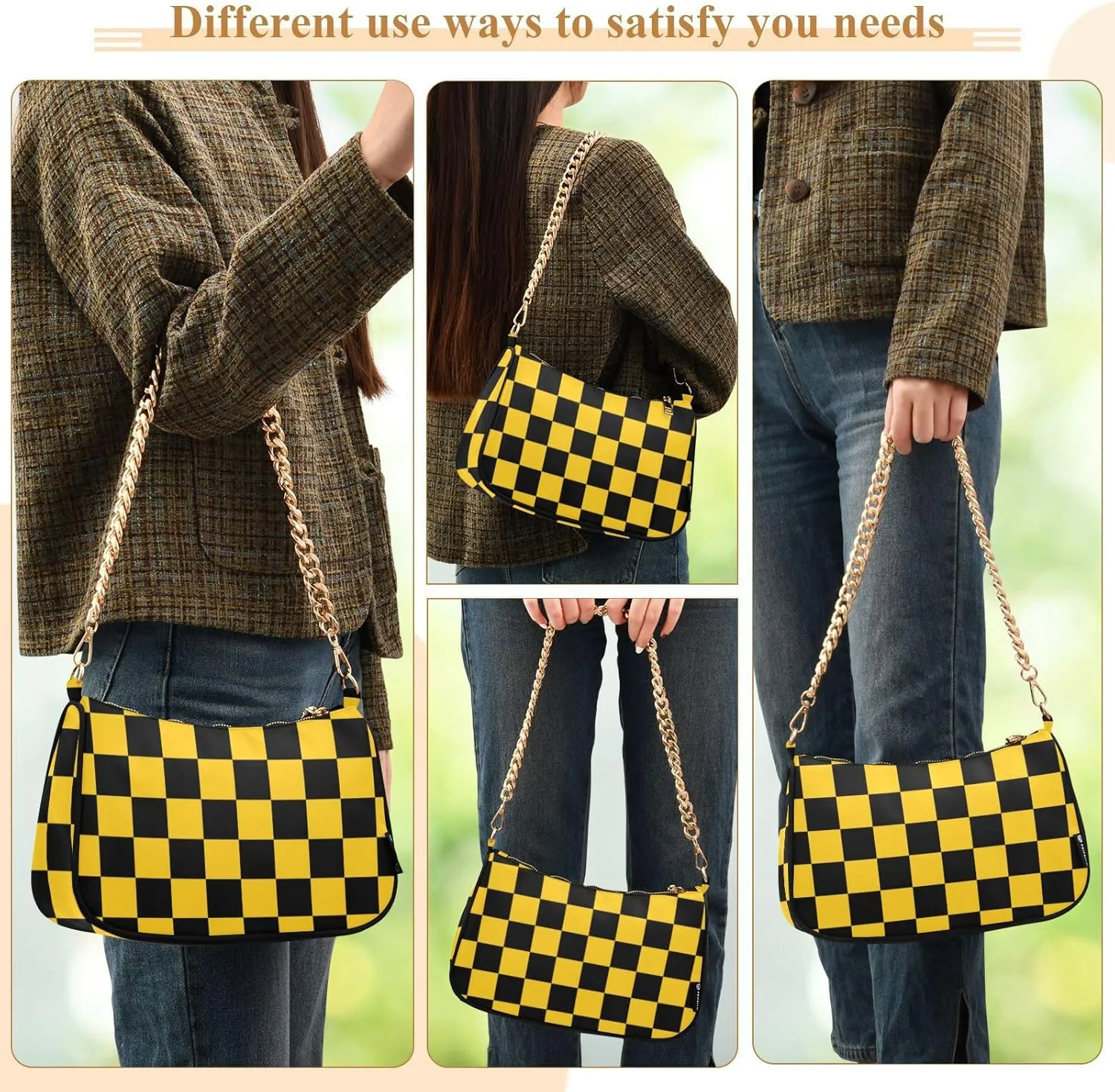 Polka Dot Red Shoulder Bag for Women Small Purse Chain Clutch Mini Purse with Chain Strap for Women Girlfriend