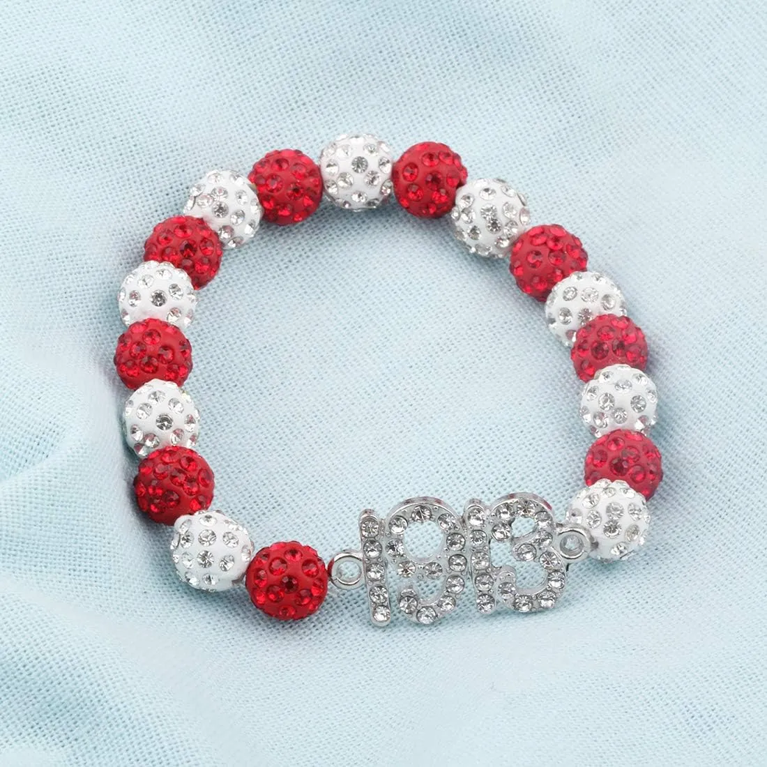 POTIY Gift Sorority Jewelry Pearl Bracelet with Crystal Bracelet for Women
