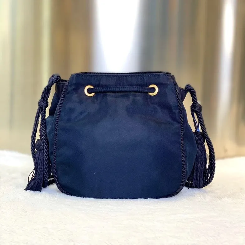 Prada Navy Nylon Preloved Crossbody Bag9888