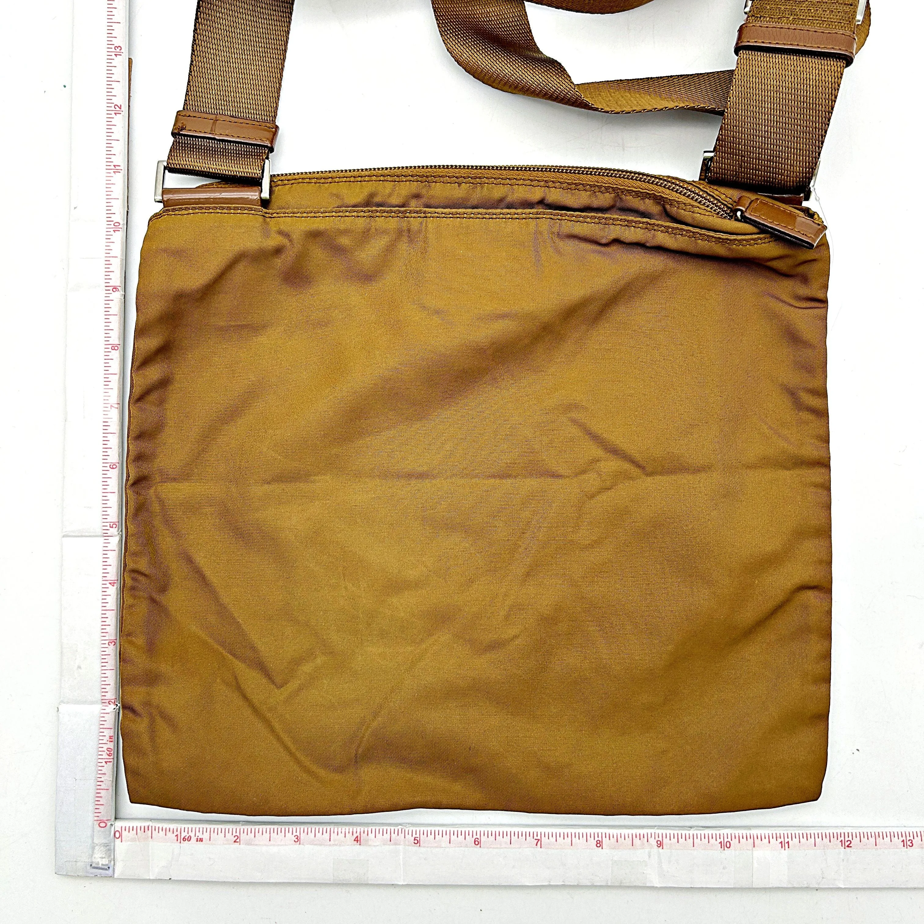 Prada Vela Flat Messenger Bag - Brown Crossbody Bags, Handbags pr6514cc
