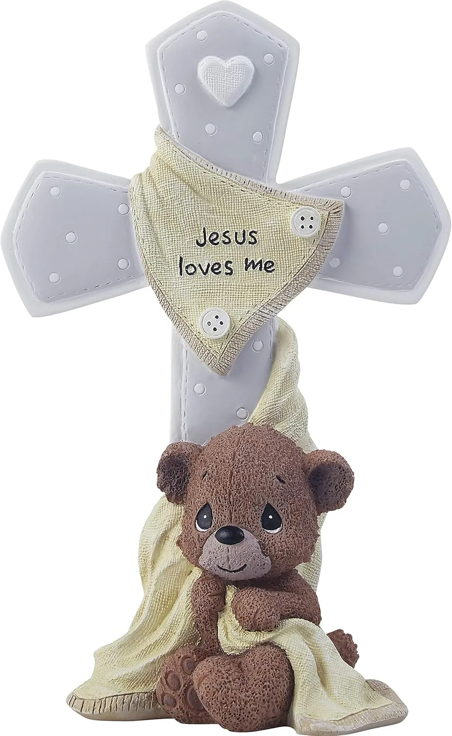 Precious Moments 203104 Jesus Loves Me Bear Resin Cross