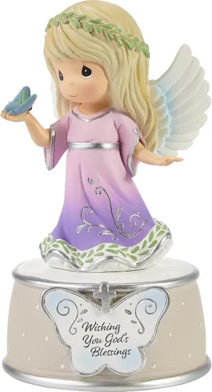 Precious Moments 213101 Wishing You God’s Blessings Resin Musical